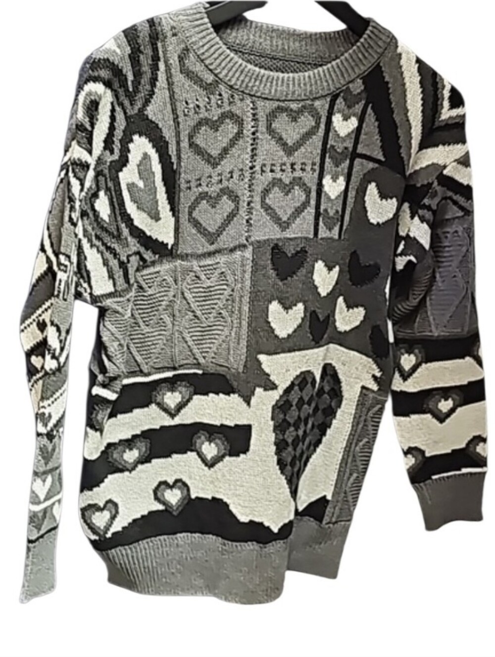 49 Heart print sweater New in Package